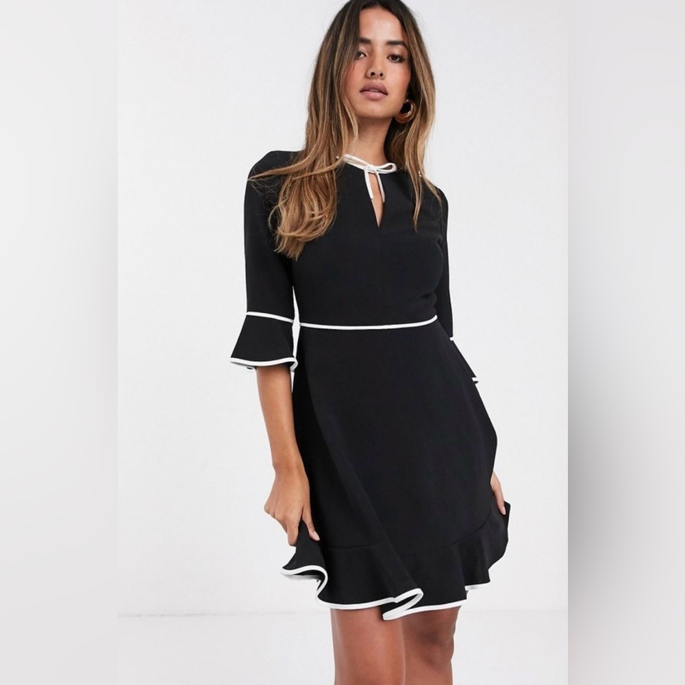 NWT Ted Baker Dindy Bow Dress Black
